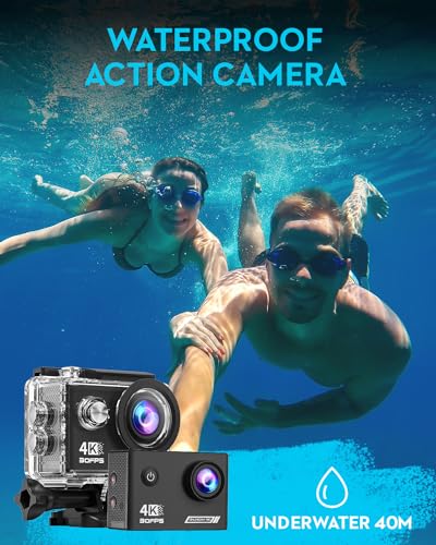 4K Waterproof Action Camera with 64G SD Card V603
