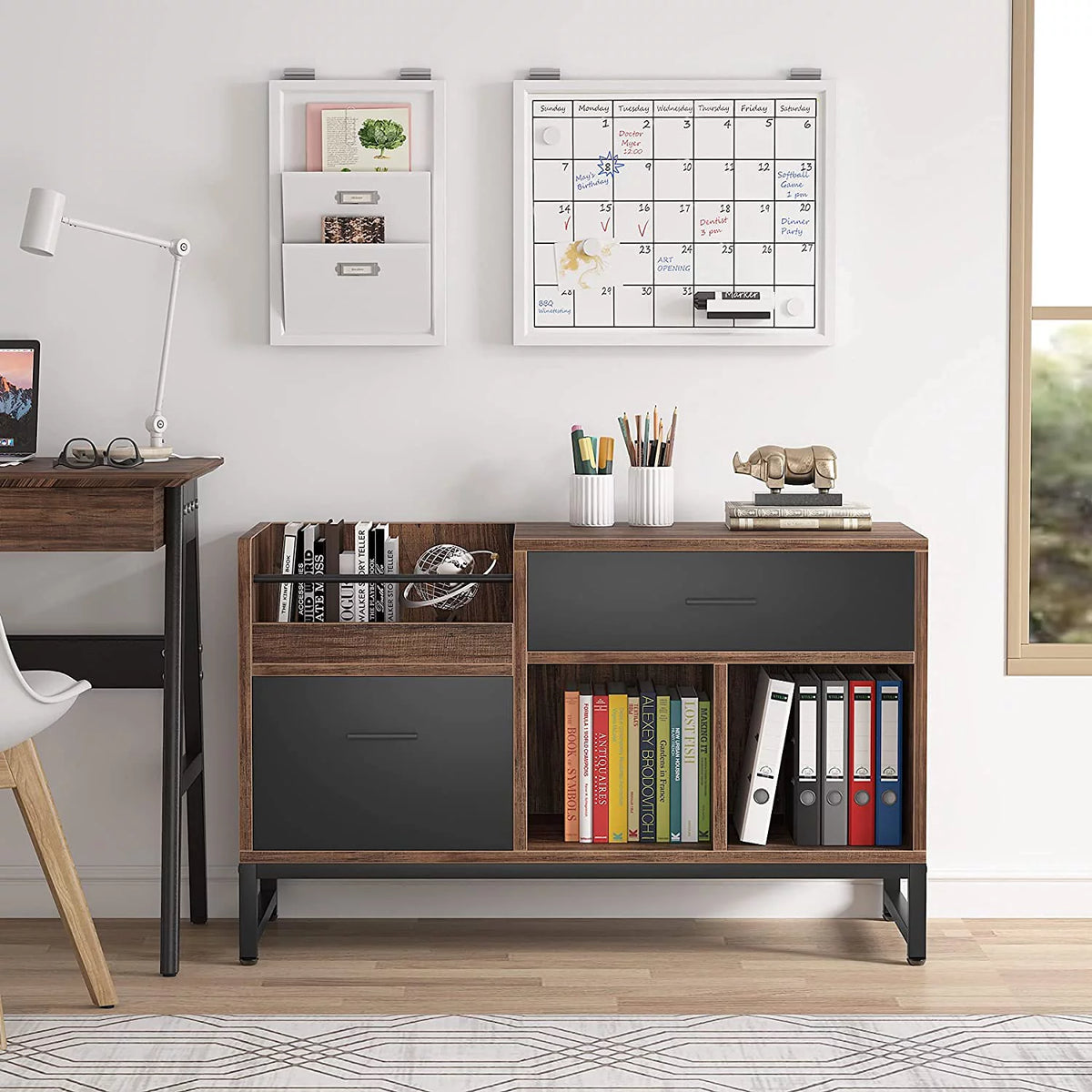 2 Drawer Wood Filing Cabinet H22654