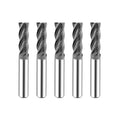 Carbide Square End Mill 4 Flute 5 Pieces 1/2 P2174