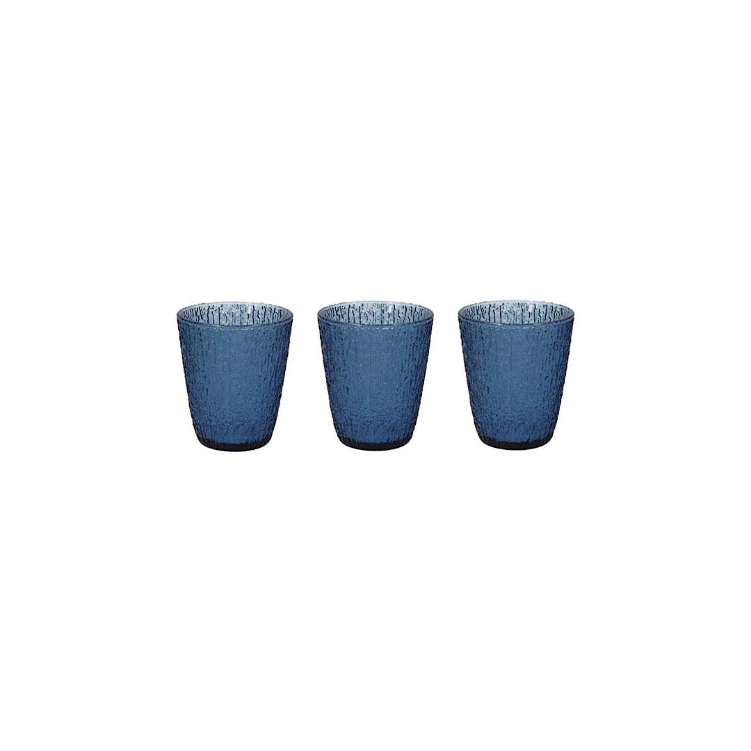 Set 3 Glasses Blue T755