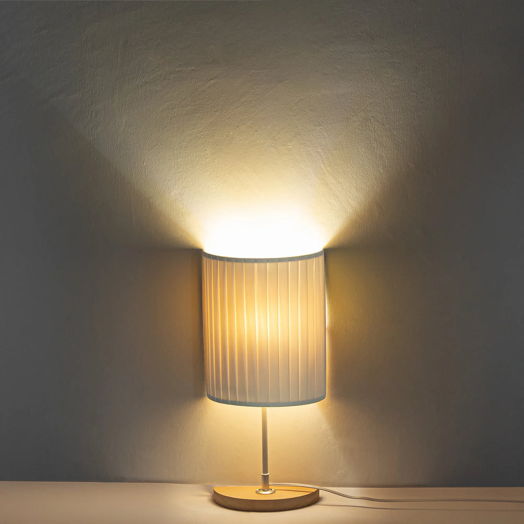 Handmade Wooden Table Lamp Set of 2 K516