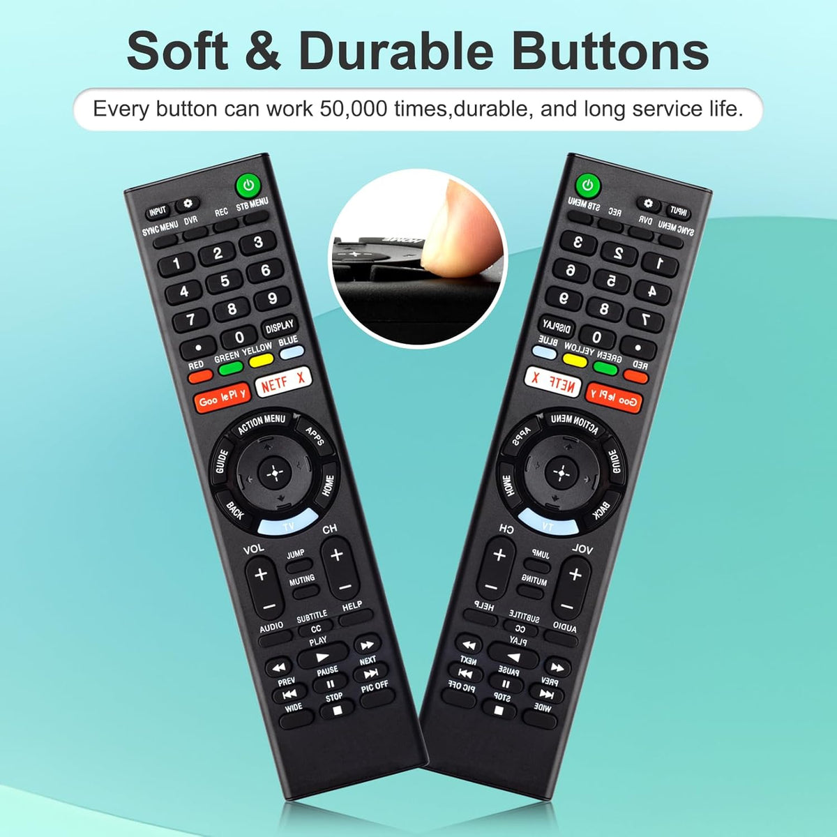 Replacement Remote for Sony TVs B1677