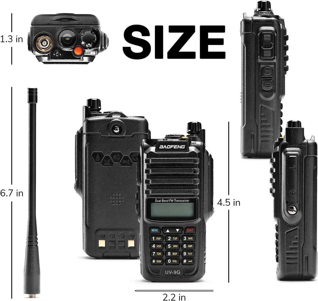 GMRS Radio Waterproof IP67 Dual Band Handheld A36434