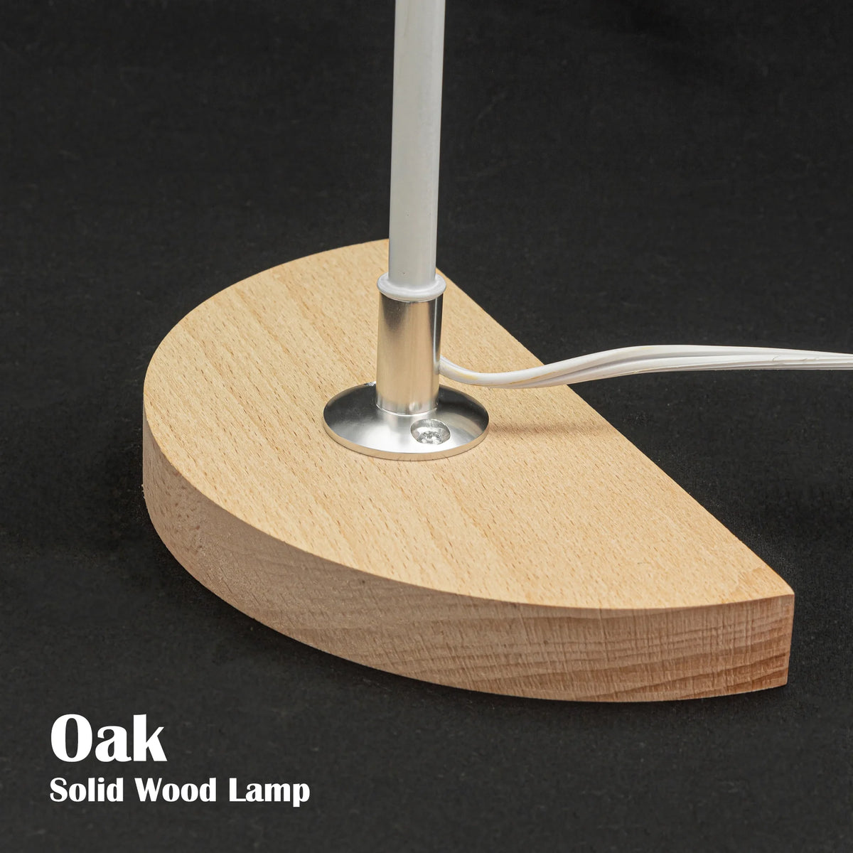 Handmade Wooden Table Lamp Set of 2 K516
