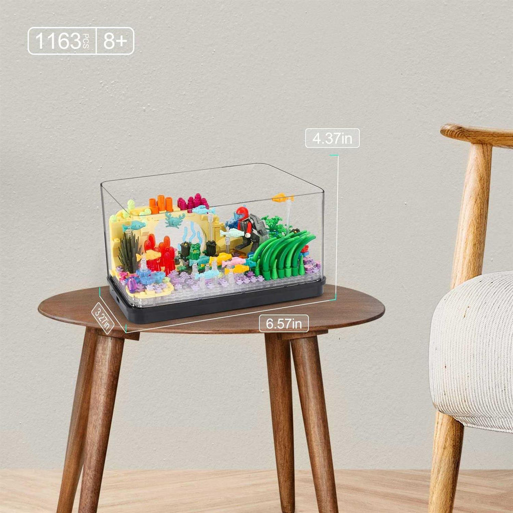 Fish Tank Aquarium Building Sets with Light Kit S627