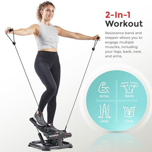 2-in-1 Power Stepper with Resistance Bands L839