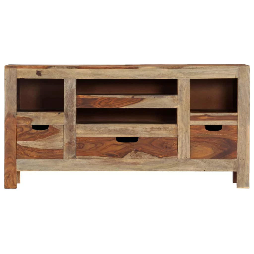 Gray Solid Sheesham Wood Sideboard Q904