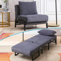 Foldable Sleeper Sofa Bed Dark Grey D13326