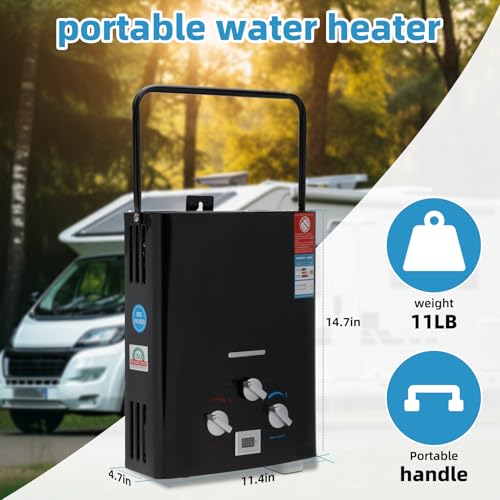 Portable Propane Tankless Water Heater 6L X3982