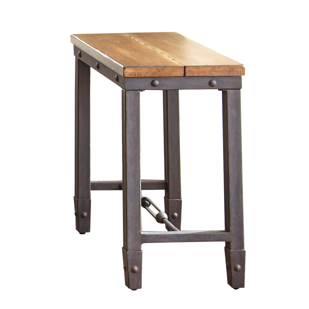 Brown Industrial Chairside Table T149245