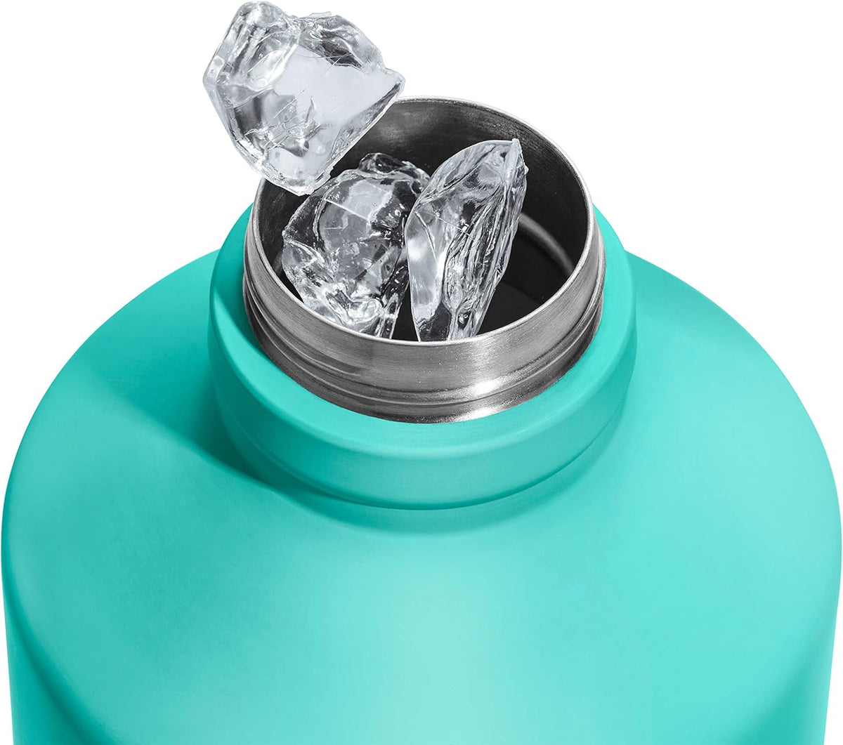 84oz Vacuum-Insulated Stainless Steel Water Bottle with Leak-Proof Lid, Island Teal H96861