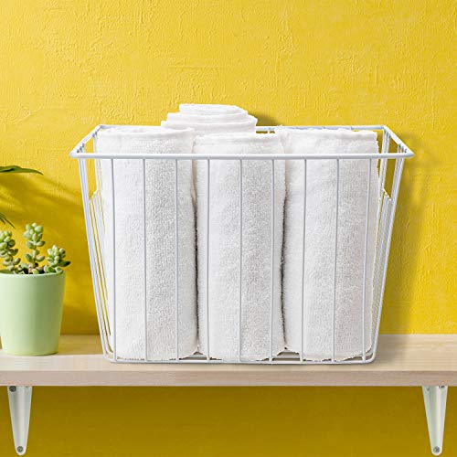 Metal Wire Freezer Basket Organizer with Handles R242