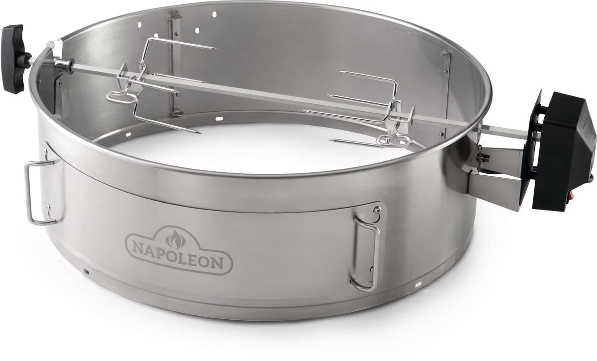 Heavy Duty Stainless Steel Charcoal Kettle Rotisserie Kit K2003