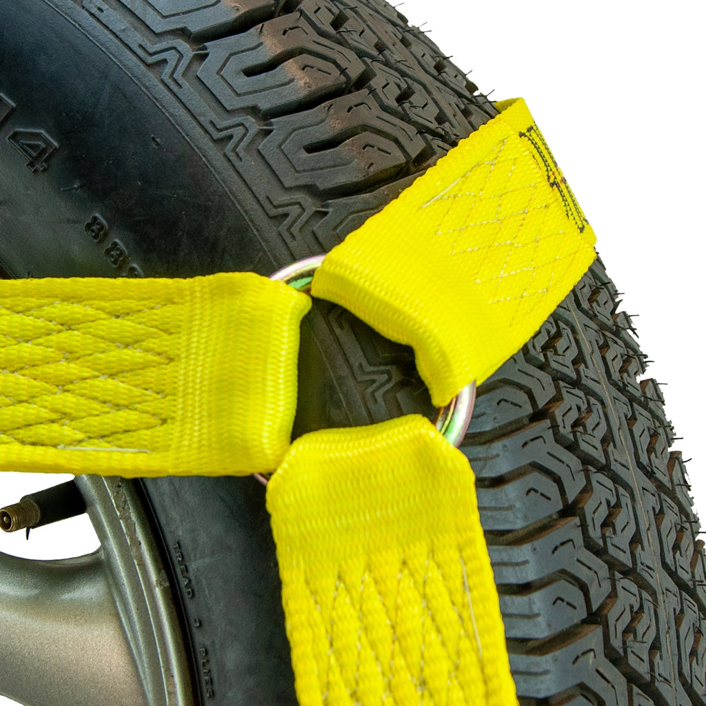 4 Pack Car Tie Down with Snap Hooks, 3300 Lbs SWL S78359