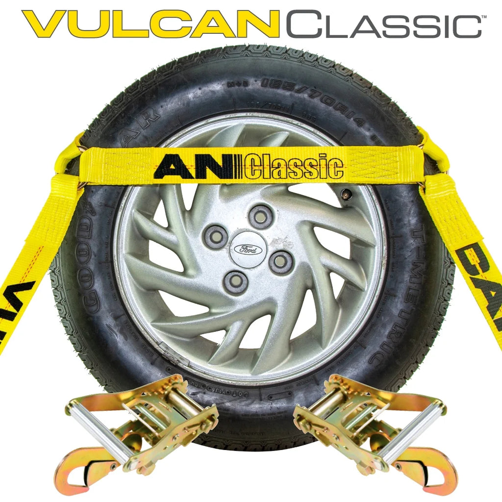 4 Pack Car Tie Down with Snap Hooks, 3300 Lbs SWL S78359
