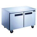 2-Door Stainless Steel Undercounter Commercial Freezer D5213