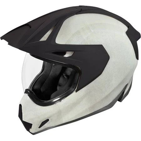 White Dual Sport Helmet, Size: XL P5144