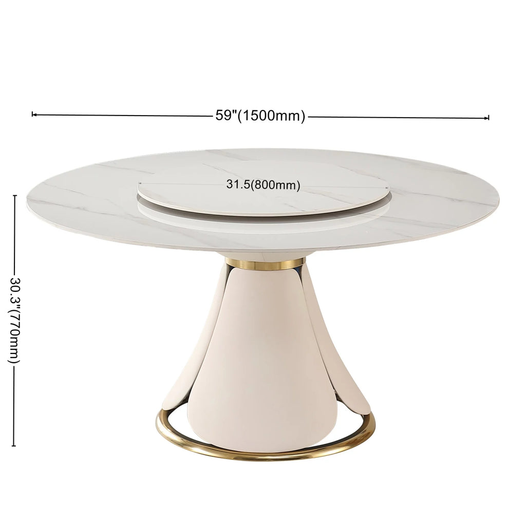 Sintered Stone Dining Table with 8 Chairs W578