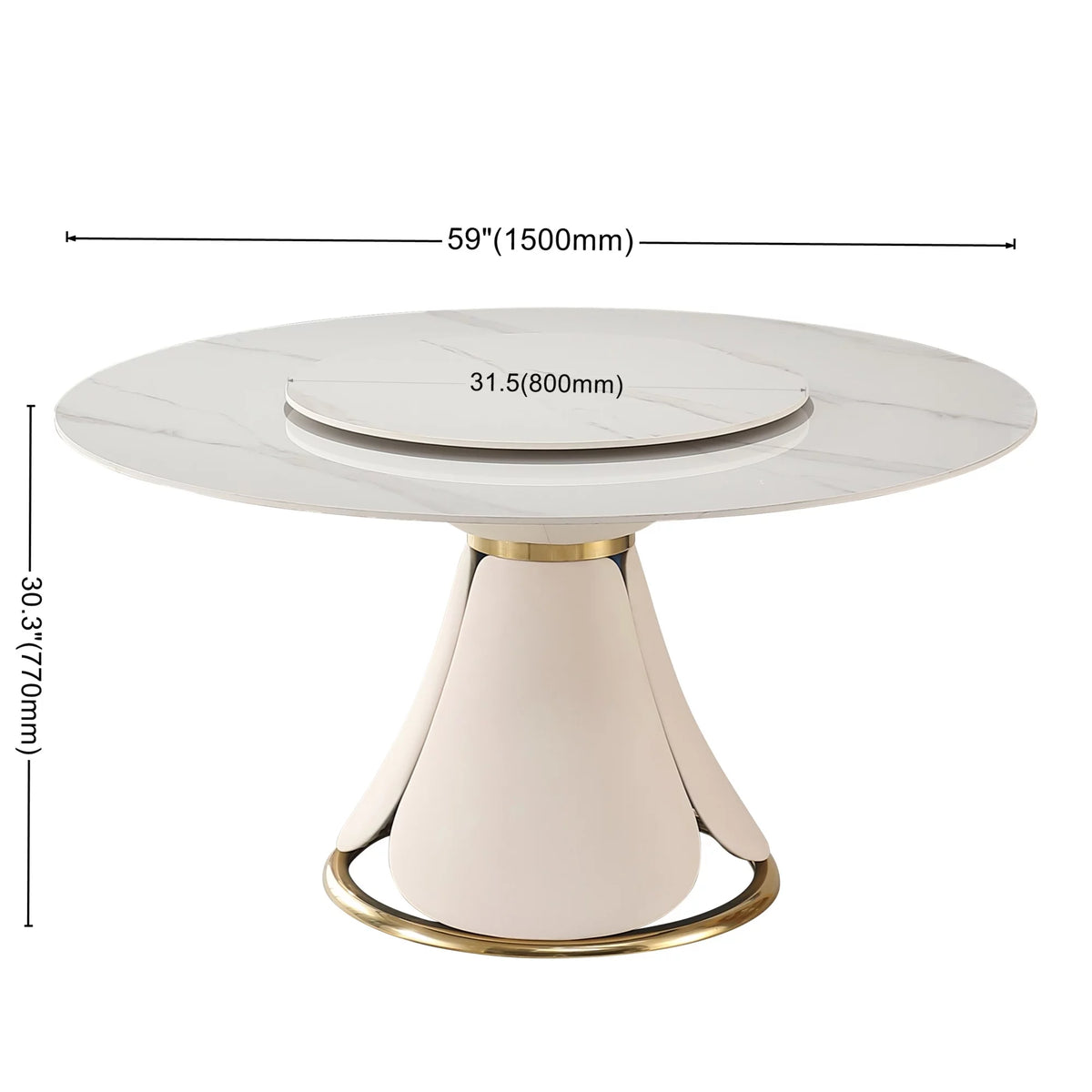 Sintered Stone Dining Table with 8 Chairs W578