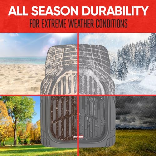 Black All-Weather Automotive Floor Mats Full Set M8492