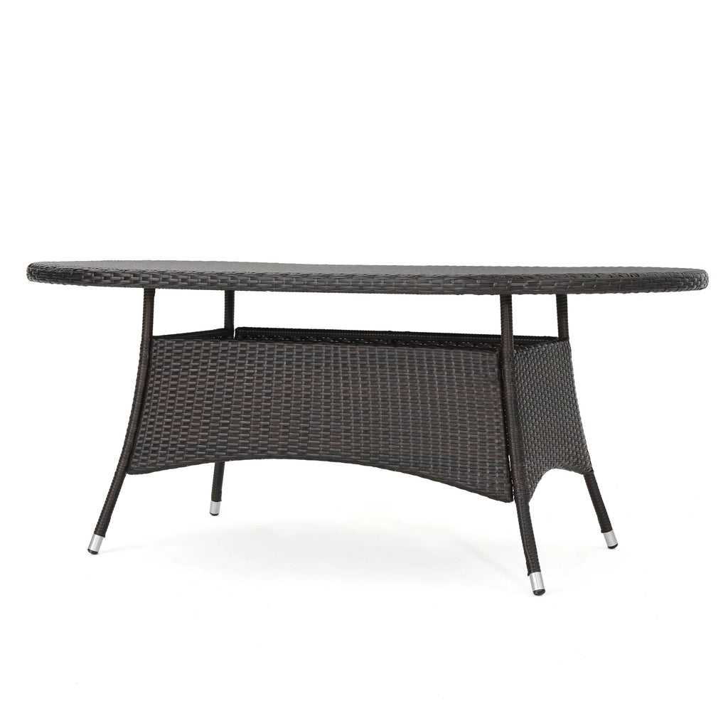 7 Piece Wicker Oval Dining Set B67624