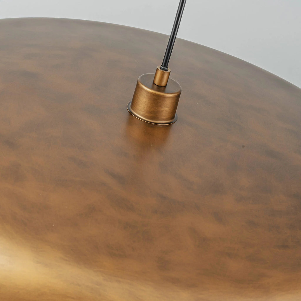 1-Light Dimmable Dome Mid-Century Modern Pendant V987