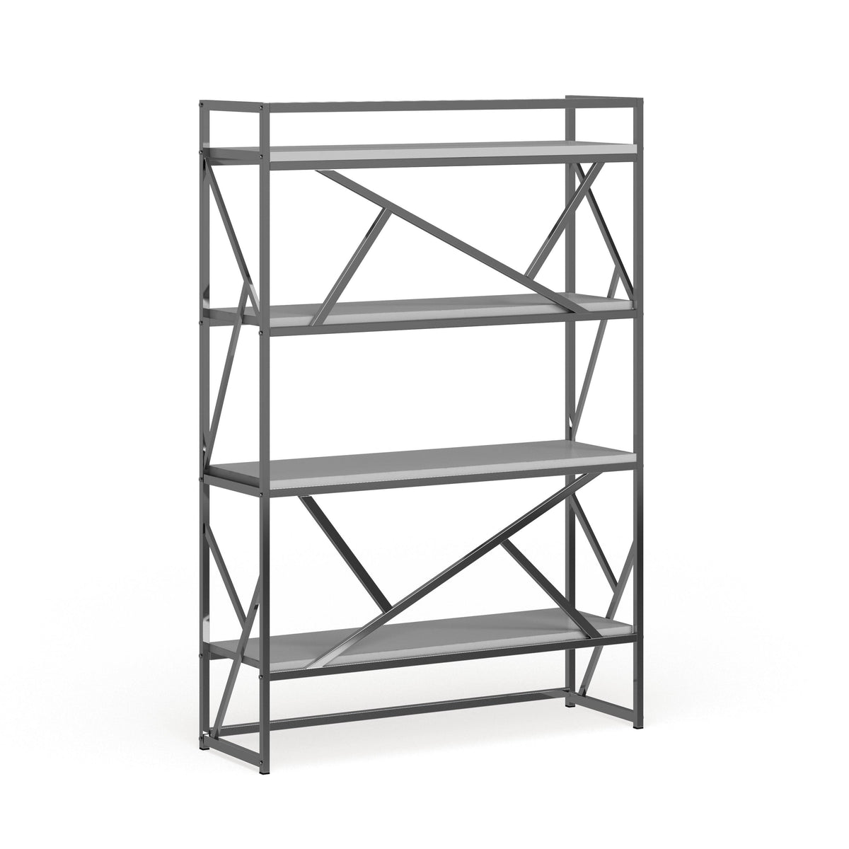 Modern Metal 4 Shelf Bookcase D73041