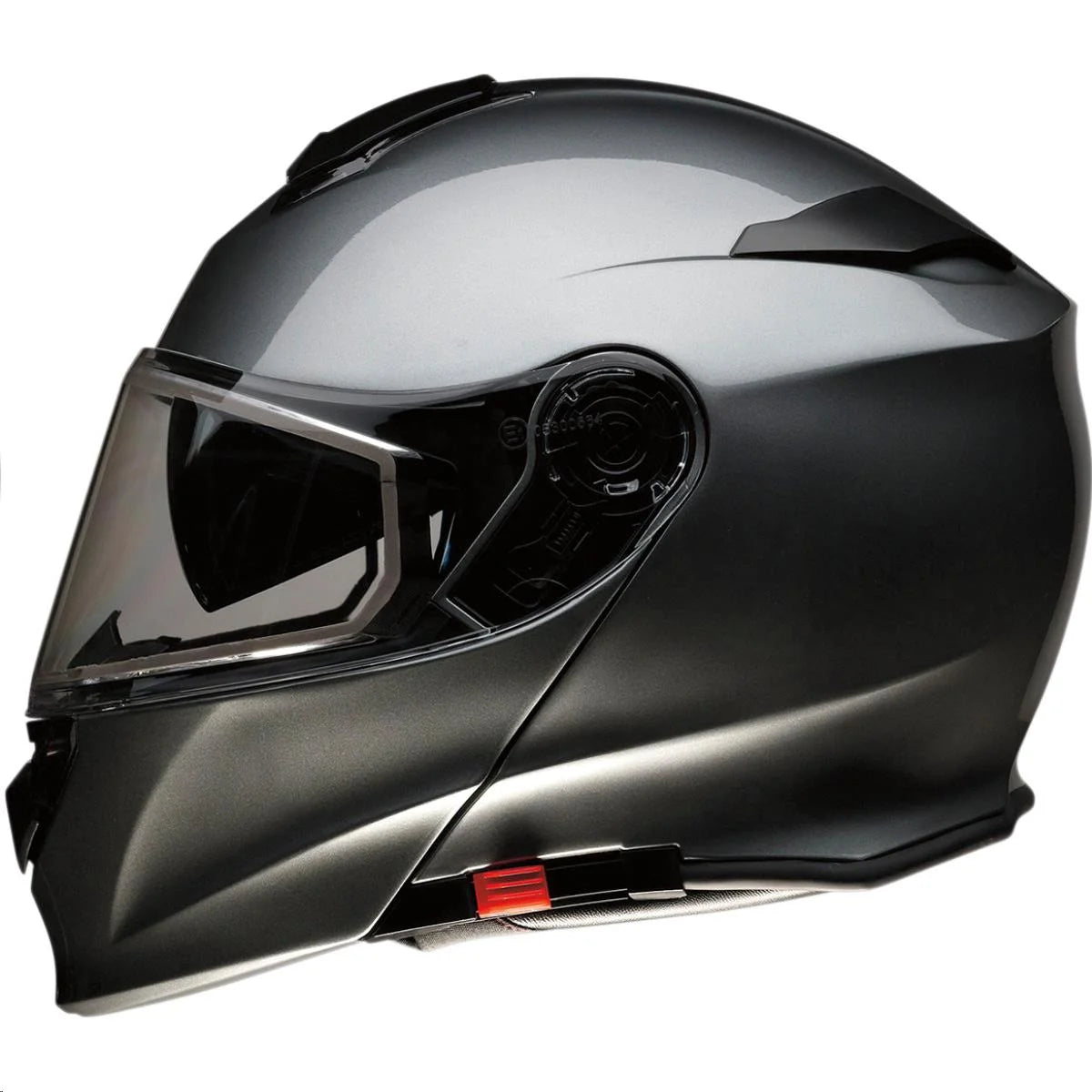 Modular Helmet with Dual-Lens Shield Black Dark Silver M6913