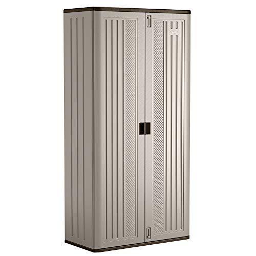 Tall Resin Storage Cabinet with Shelving P285883