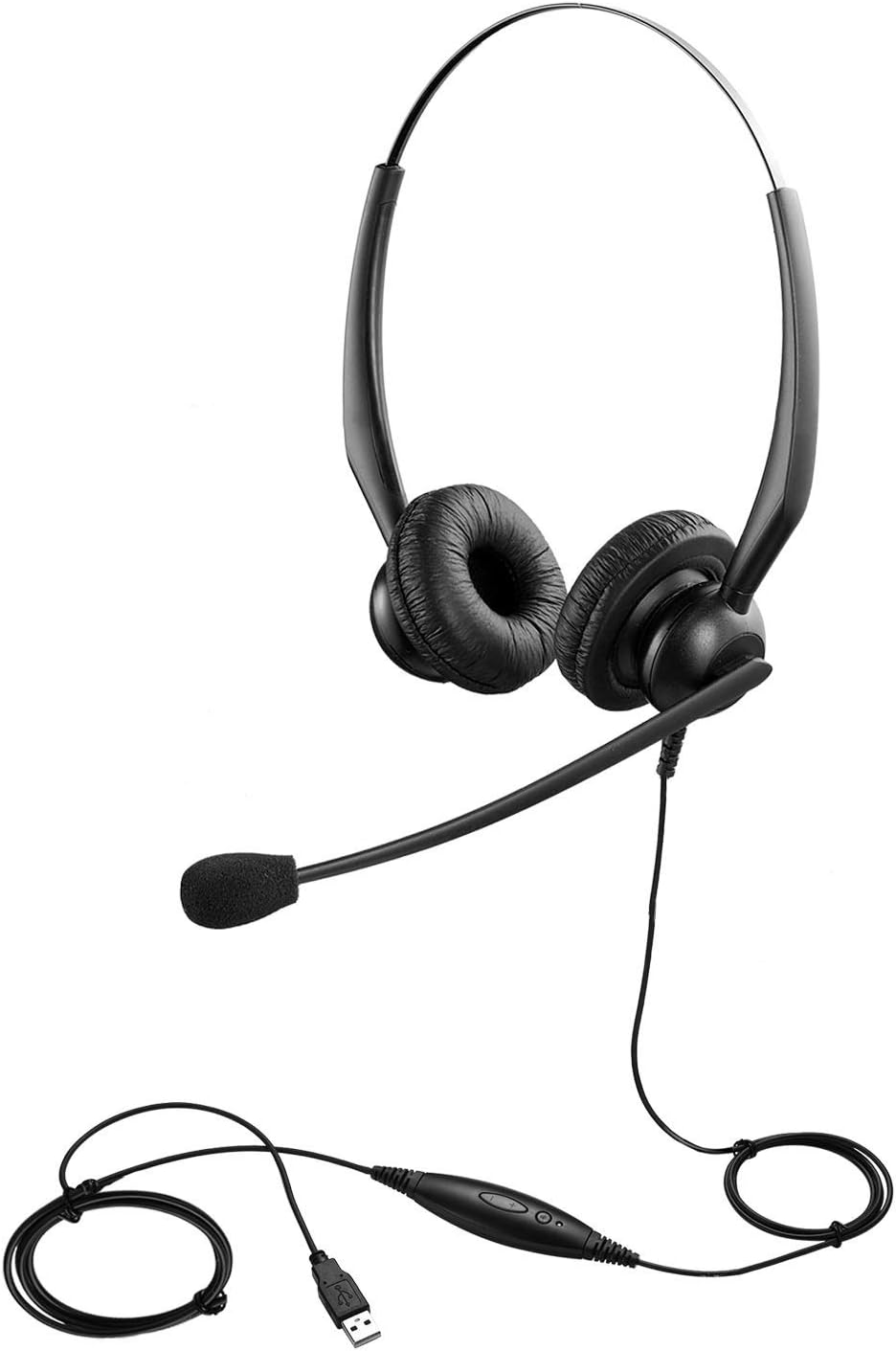 USB Headset with Mute Button and Noise Isolation Microphone, Pack of 2 G6511
