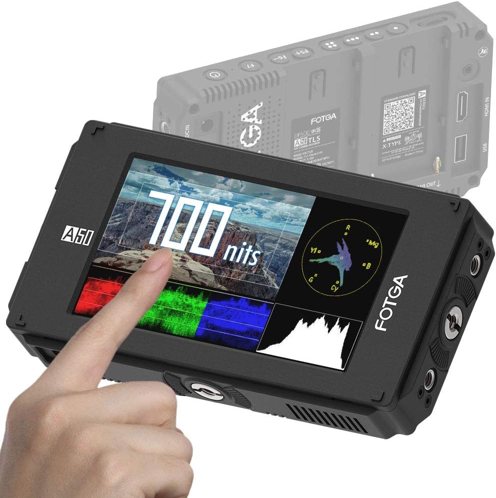 5inch Touchscreen Camera Field Monitor with HDMI 4K In/Out, Carry Case B80408