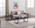 3 Piece Faux Marble Coffee Table End Table Set L651