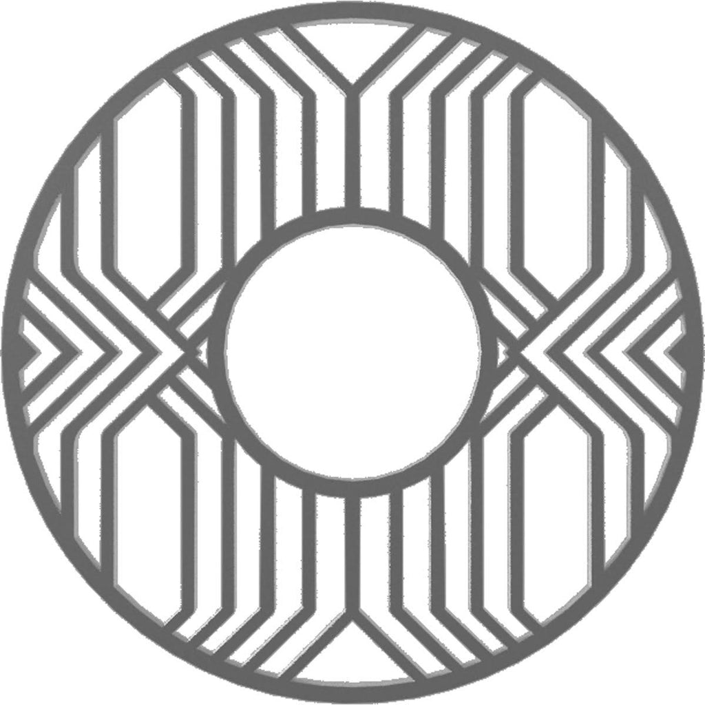 32x22OD x 11 3/4x22ID x 1x22P PVC Pierced Ceiling Medallion D74084