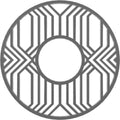 32x22OD x 11 3/4x22ID x 1x22P PVC Pierced Ceiling Medallion D74084