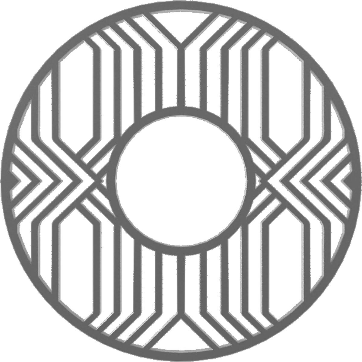32x22OD x 11 3/4x22ID x 1x22P PVC Pierced Ceiling Medallion D74084