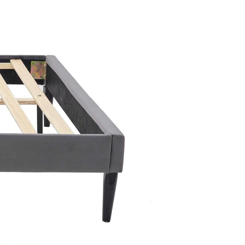 Queen Size Platform Bed with Wooden Frame S98814