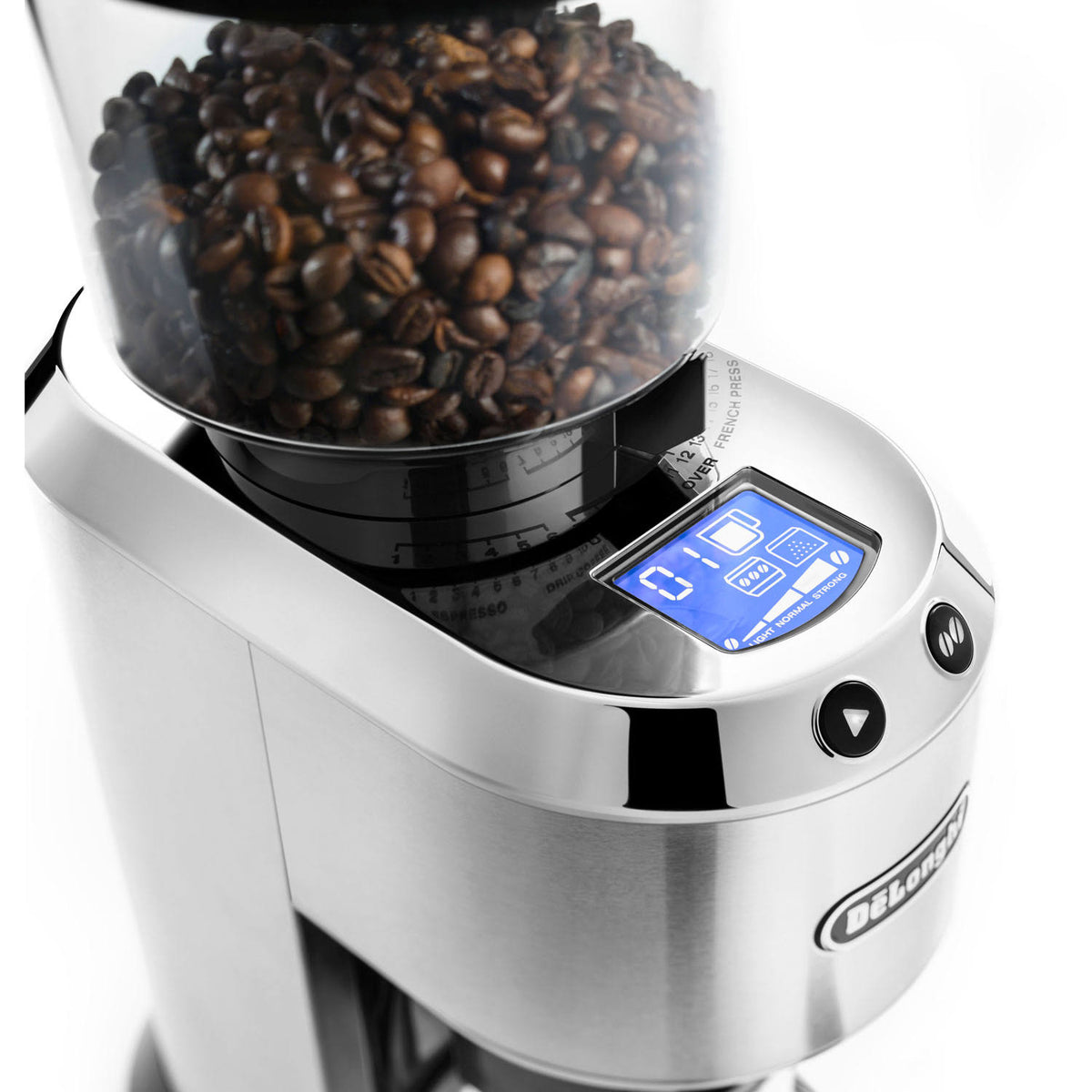 Conical Burr Grinder with Porta Filter Attachment, Silver L7365