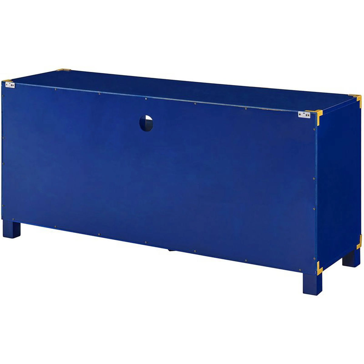 52" TV Stand in Navy and Brass C116
