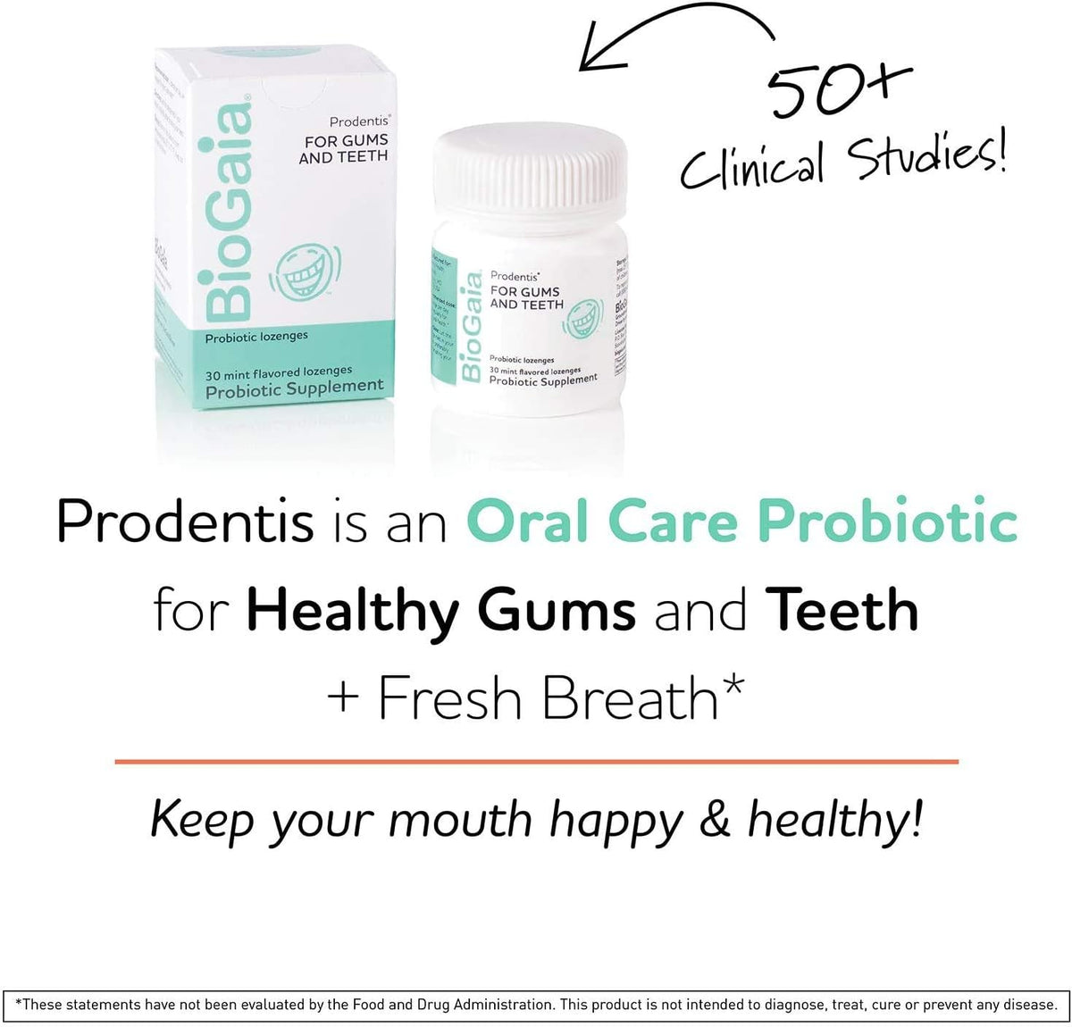3-Pack Dental Probiotics Mint-flavored Lozenges X8115