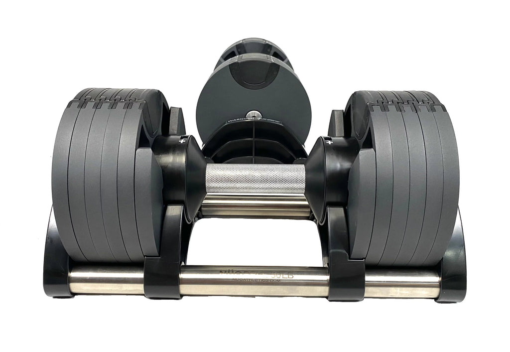 Adjustable Dumbbell 5 - 50 LB (Pair) Black with Tray A559994