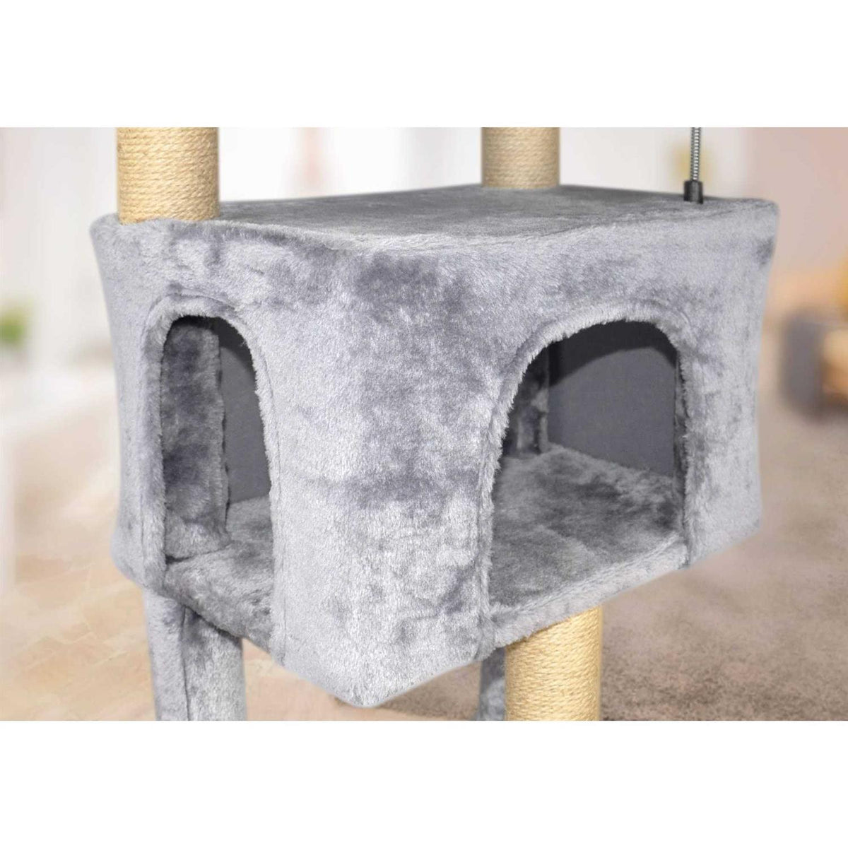 Grey Cat Trees with Cat Houses E72882