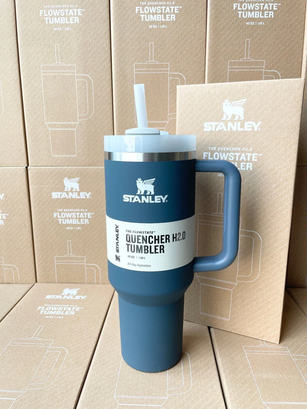 40oz Stainless Steel Tumbler Navy Blue O8022