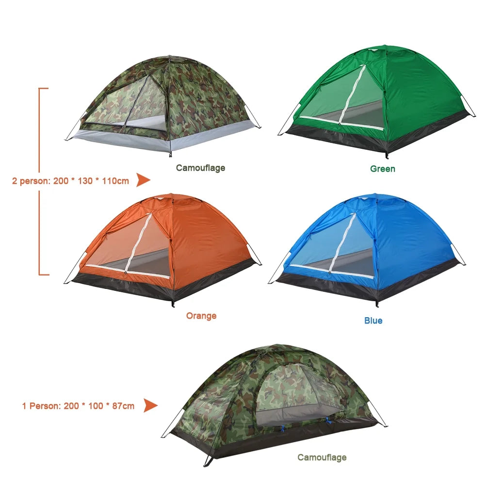 2 Person Single Layer Portable Camping Tent N621