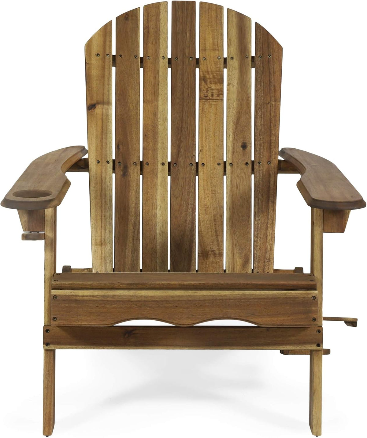 Gray Acacia Wood Folding Adirondack Chair A108425