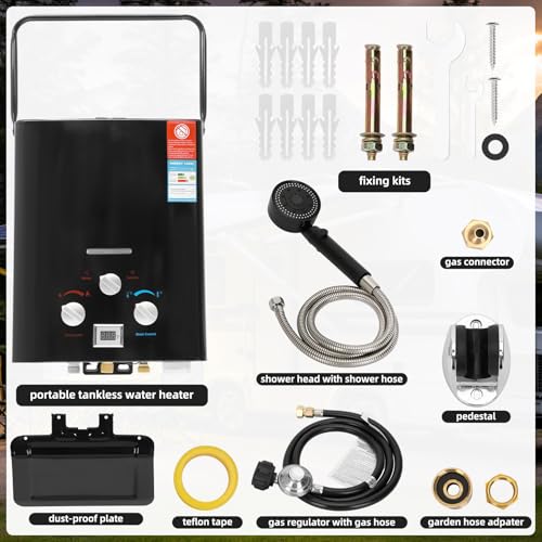 Portable Propane Tankless Water Heater 6L X3982