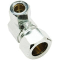 1/2 inch Compression by 3/8 inch OD Angle Connectors, Pack of 2 C4565