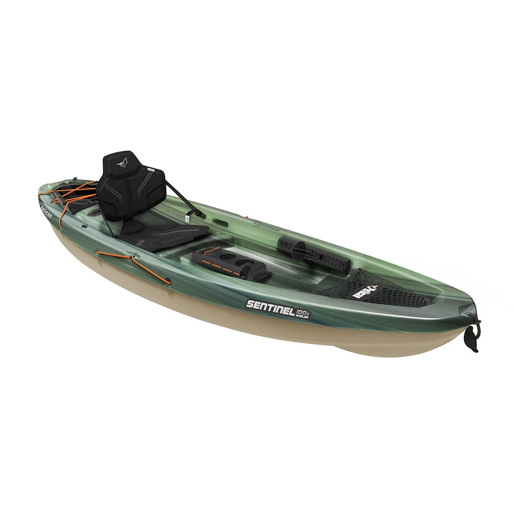 Fade Black Green Fishing Kayak T496
