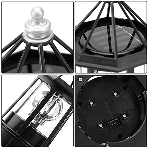 Solar Powered Rotating Lighthouse Lamp K245