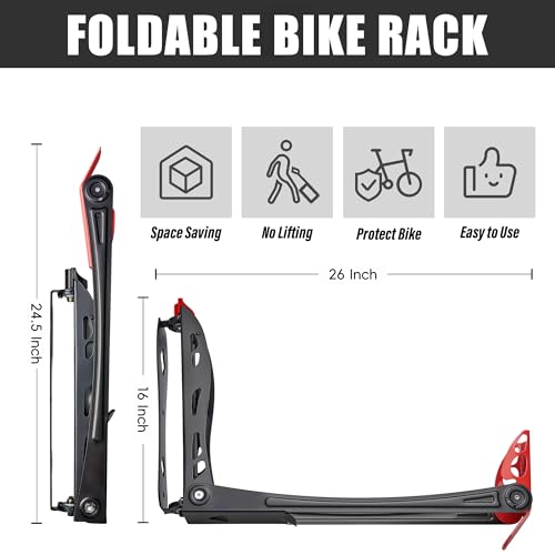4 Pack Wall Mounted Bike Storage System R406
