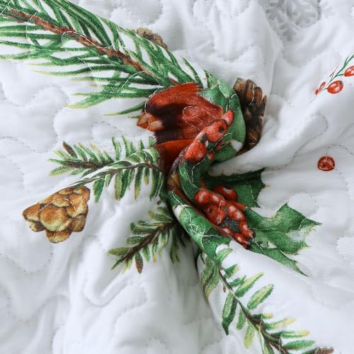 3 Piece King Christmas Quilt Set L410